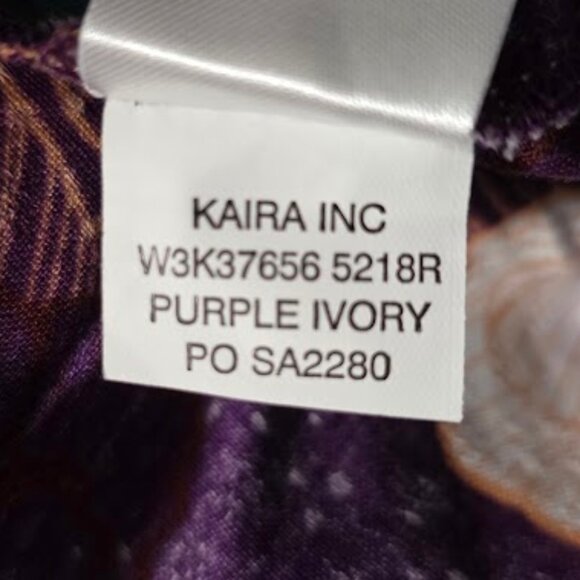 NWT Band Of The Free Aimee Purple Floral Puff Sleeve Mini Dress M & L - Picture 13 of 13